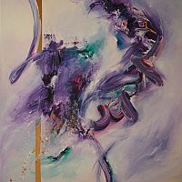 Abstraktný obraz (Michaela Švecová mishalynn abstractart)