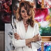 Abstraktný obraz (Michaela Švecová mishalynn abstractart)