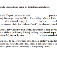 Ako podať návrh na vklad do katastra nehnuteľností? Stiahnite si náš vzor